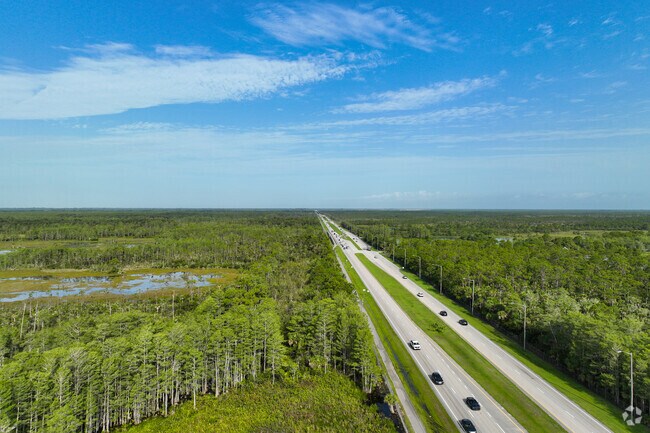 Military Trail Road runs by the side of Lone Pines neighborhood.