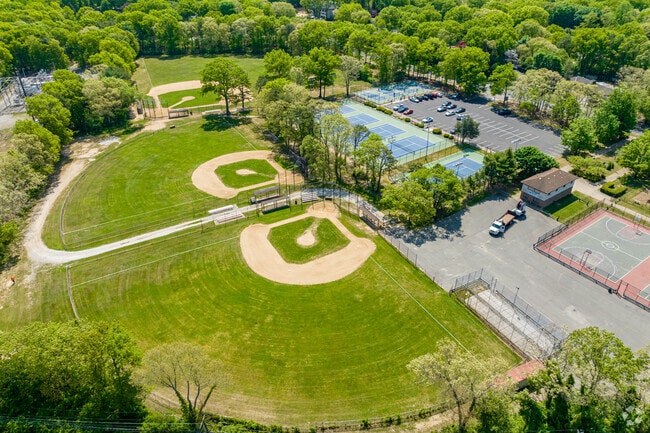 Twin baseball fields are found at  Terry Farrell Park in South Huntington.