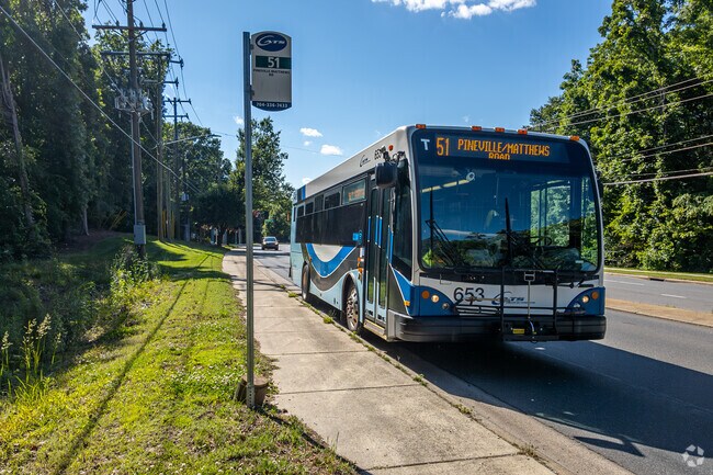 The CATS Bus Line is a great way to go from Touchstone Village to other local neighborhoods.