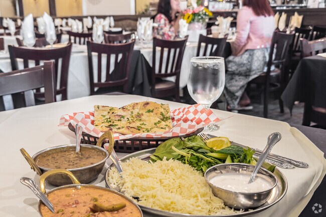 The vegetarian dinner at the Indian Restaurant in Artesia.