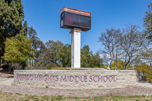 The Bernardo Heights Middle School in Rancho Bernardo.