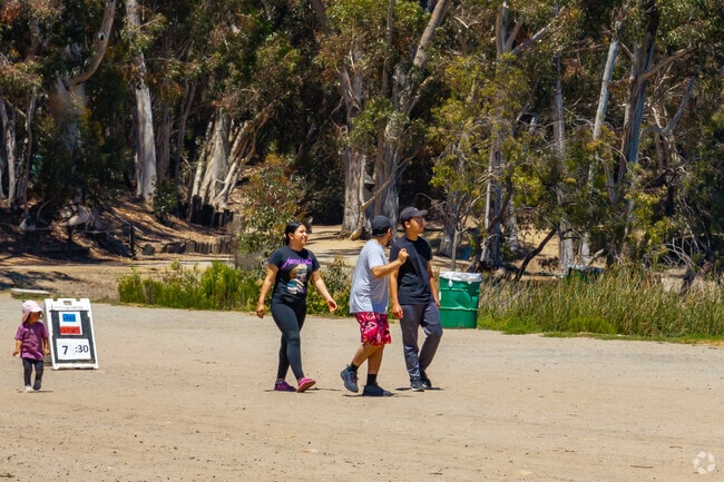 Residents enjoy walking and gathering at Chollas Lake Park near El Cerrito.
