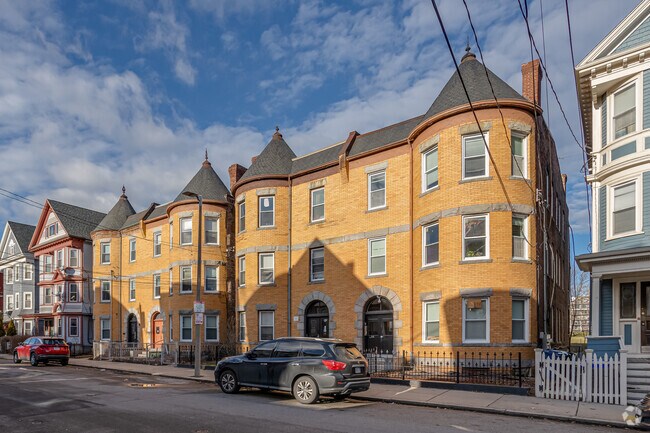 Brick style homes can be found in Mission Hill.