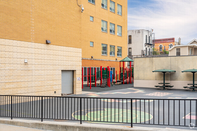 Learners and Leaders School offers a great play yard for their students.