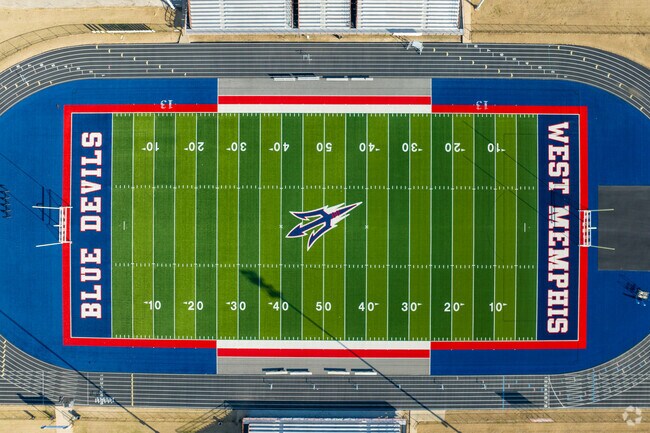 The Academies of West Memphis' mascot is the Blue Devil.