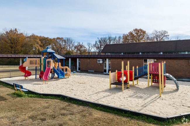 Kids imaginations can soar on the playground at St. Joseph Elementary in Memphis.
