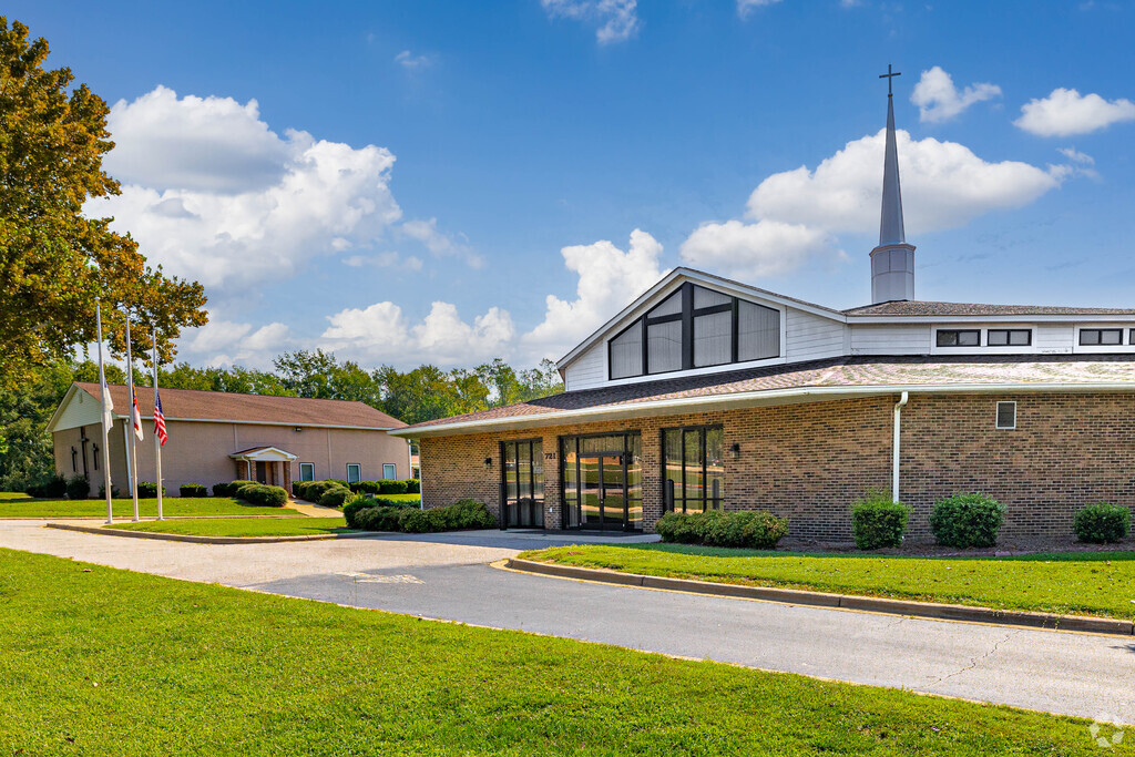 Heritage Christian Academy has a large campus with several outdoor play areas in Zebulon.