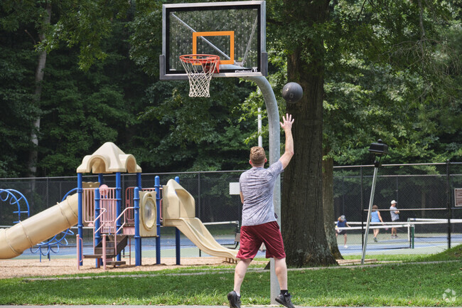 Craderock Springs has access to many recreational areas such as this basketball court.