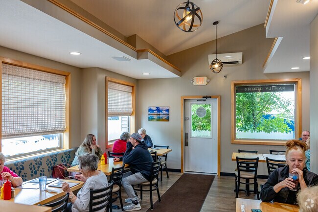 Stone Oven also has a compact indoor dining space for the colder months in Maple Grove.