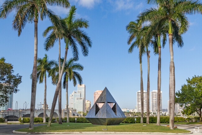 The Interta steel sculpture is a gift to the city of Palm Beach.