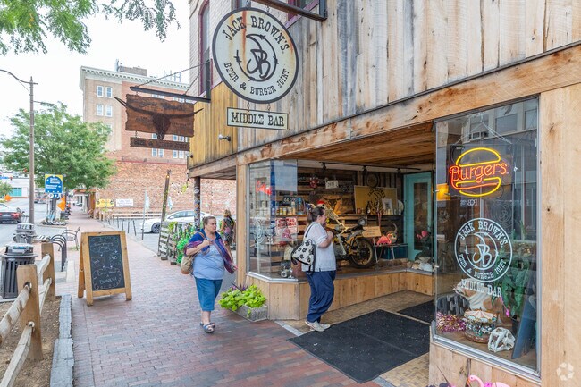 Jack Brown's has a location in Downtown Harrisonburg, outside of Massanetta Springs.