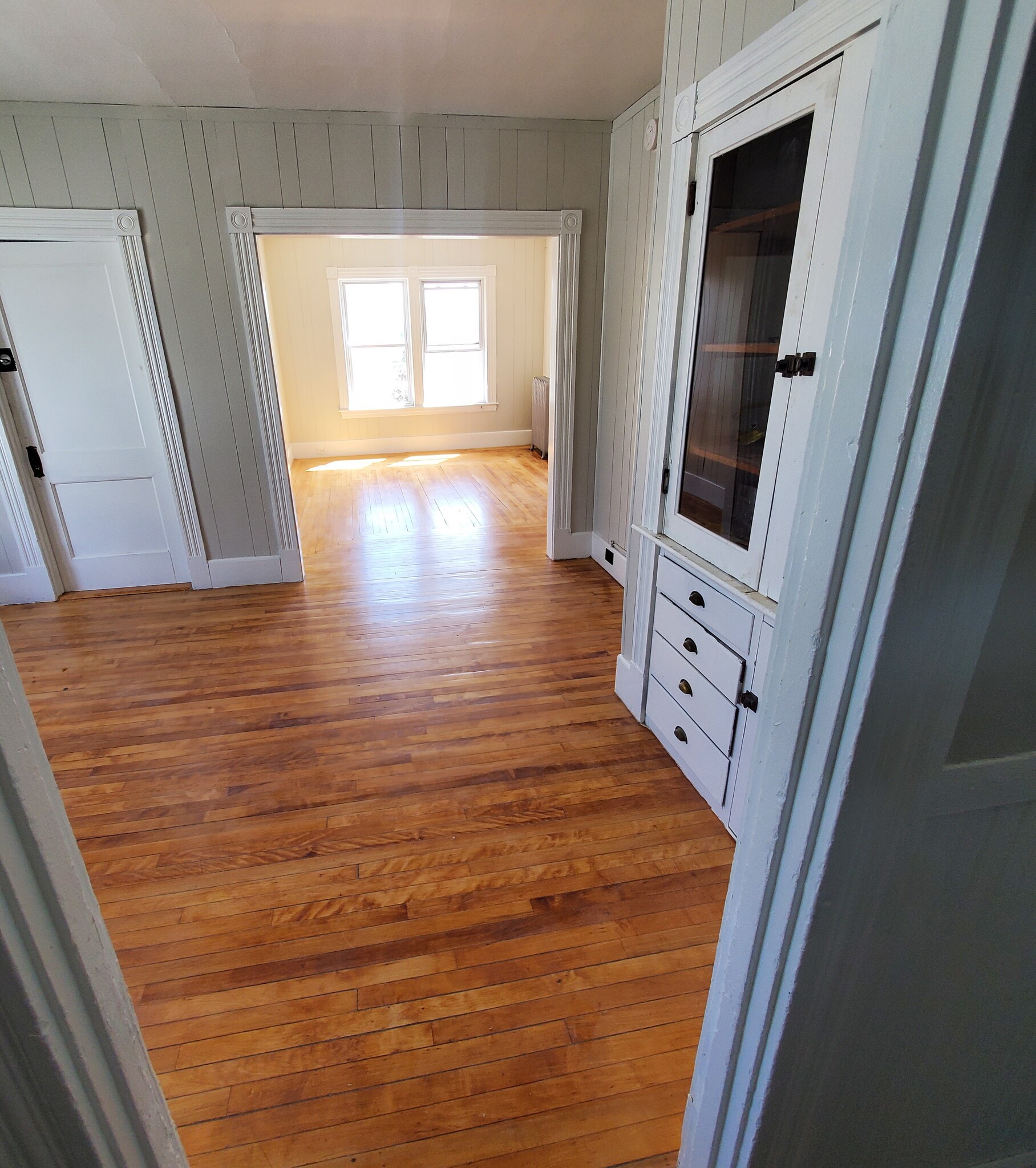 Large dining room with built-in