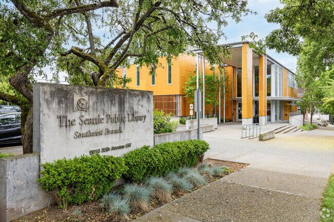 The Southwest Branch of the Seattle Public Library is a convenient spot for Roxhill locals.
