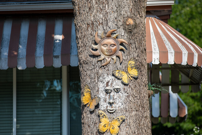 Residents of Capitol View get creative with their lawn decorations.
