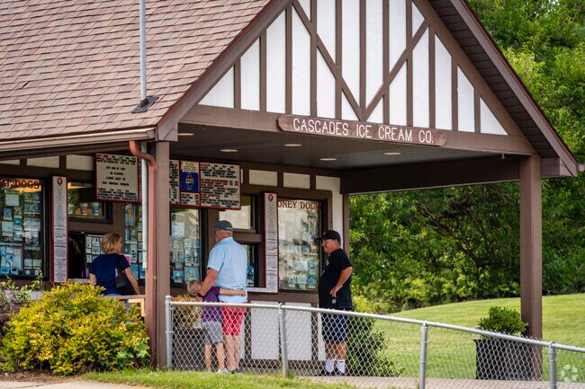 Falling Waters locals enjoy ice cream from the Cascade Ice Cream Company in the summer.