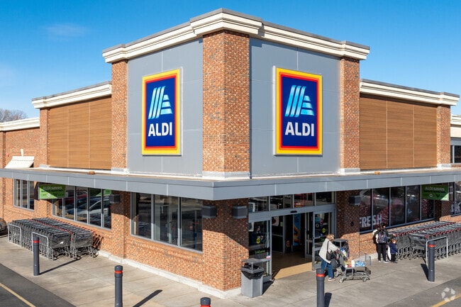 You can do your weekly grocery shopping at the ALDI's in Harrisburg Town Center.