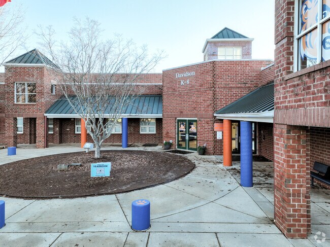 The entrance to Davidson Elementary School.