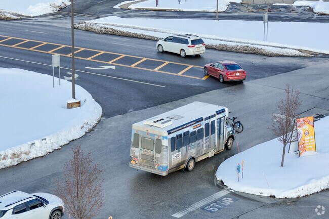 Public transit along Fairmount Avenue connects northern Busti to nearby Lakewood and Jamestown destinations.