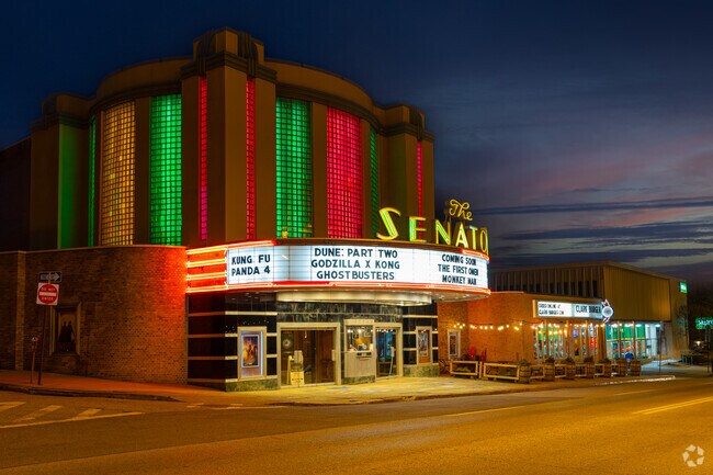 Built in 1939 & restored in 2013, The Senator Theatre is still a popular spot for movies.
