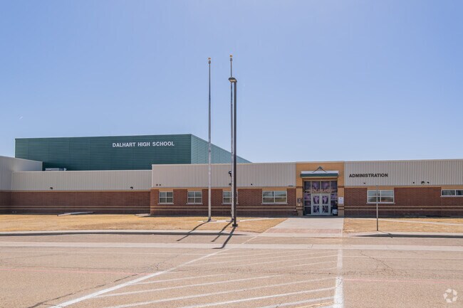 The Dalhart High School offers the Dalhart neighborhood a dynamic learning environment.