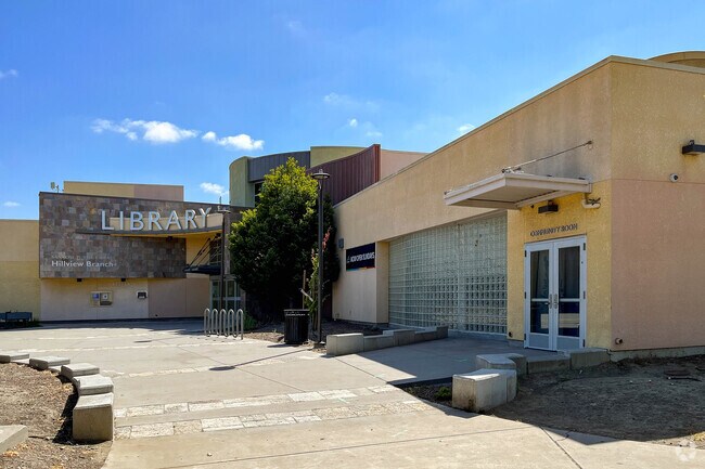 Clyde L. Fischer Middle hosts the Hillview Branch Library in San Jose.