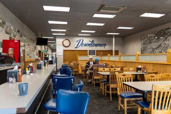 The Downtower is a local cafe in the Market Square shopping center in Lafayette.