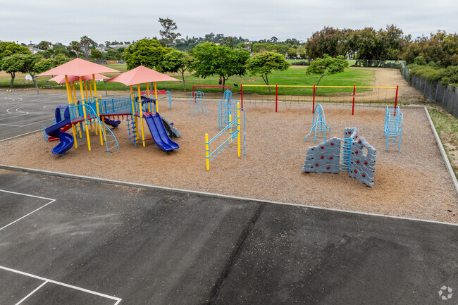 The playground is fun for the kids at Christa McAuliffe Elementary School.