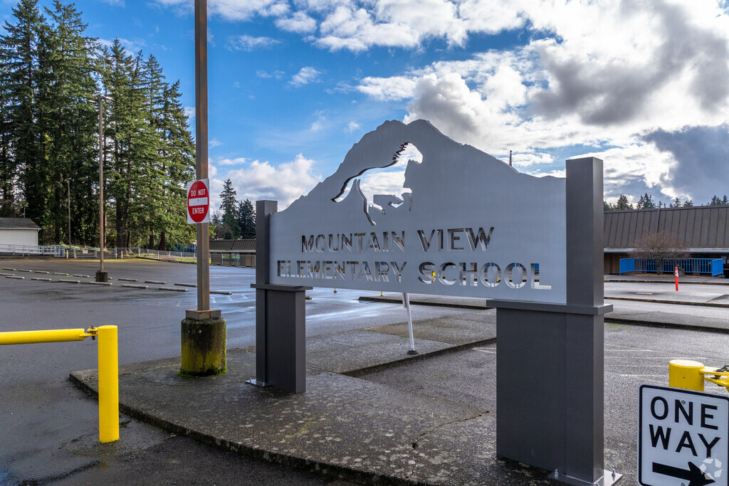 Mt. View Elementary School signage.