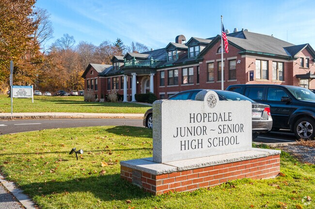 Hopedale Junior Senior High School is a public middle and high school located at 25 Adin Street.