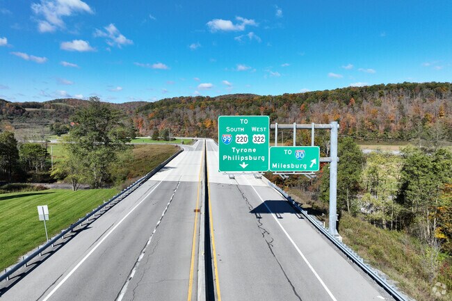 I-99 and 322 are two major highways connecting residents of Worth to the surrounding townships and cities of central PA.