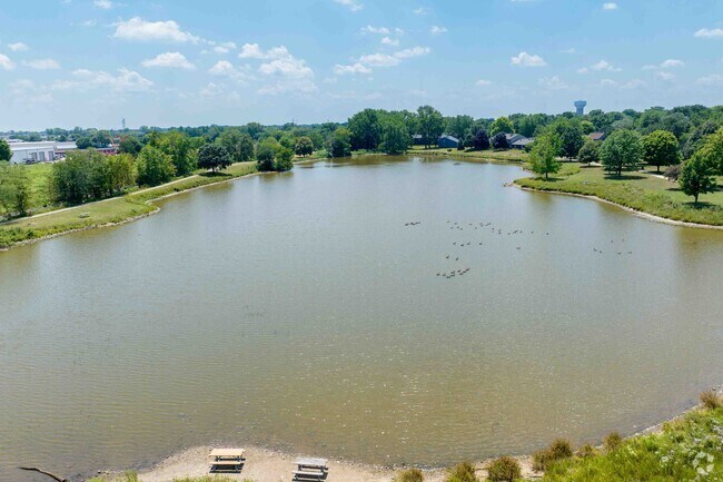 The Lake at Heritage Park is a great place for fishing or relaxing.