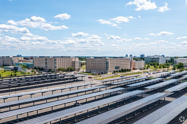 There are several buildings that encompass Rutger's Livingston campus in Piscataway, NJ.