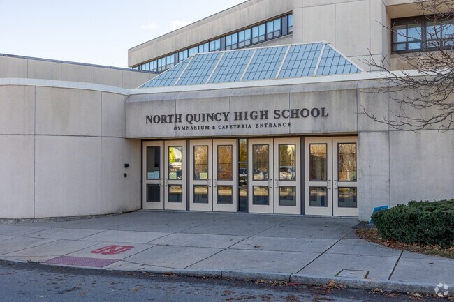 North Quincy High School in Quincy has multiple entrances.