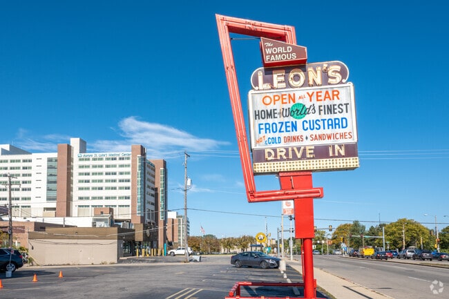 Leon's Frozen Custard completes the Southgate neighborhood with its variety of food & desserts.