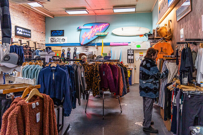 Surf Shop Grand Haven is an awesome place to get surfboards, skateboards and beachwear.
