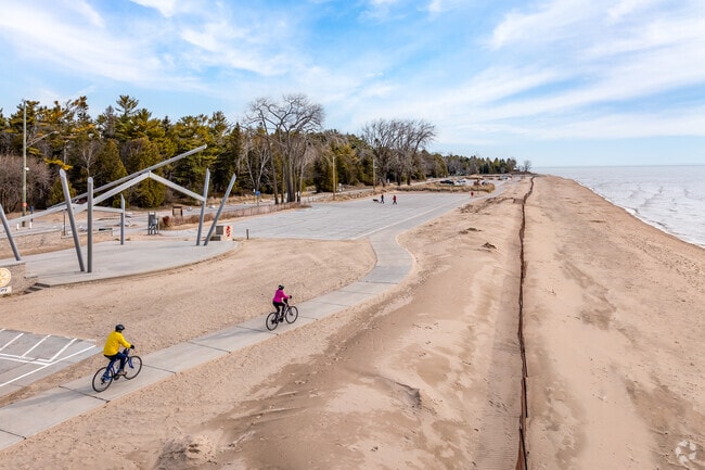Two Rivers is a very bike friendly town with many beautiful trails like at Neshotah Park.