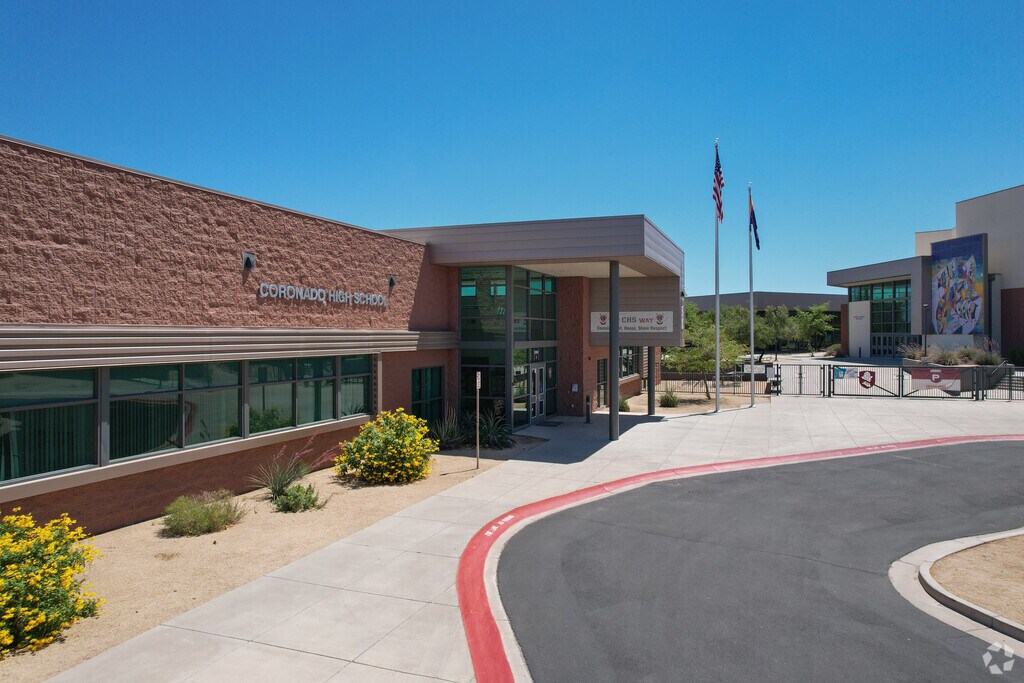 This is the entrance at Coronado High School in Scottsdale.