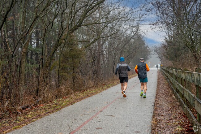 The Monon Trail offers a great opportunity for outdoor exercise in Delaware Trails.