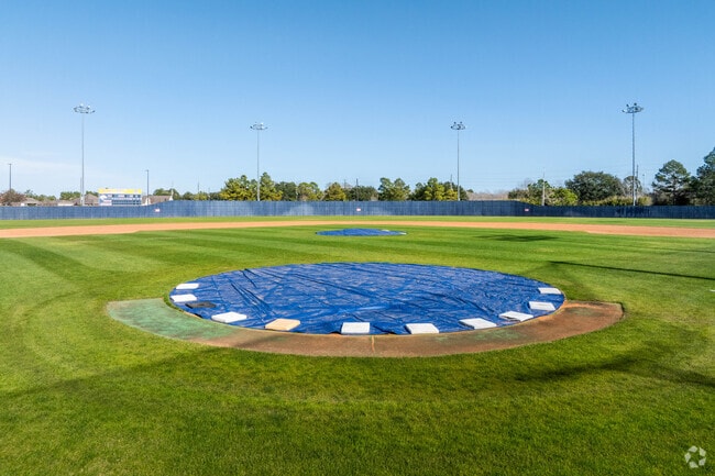 Manvel High School features a baseball team.