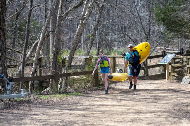 Within a 15 minute drive of the Rougemont neighborhood, you can find canoe access to the Eno River for hours of enjoyment.