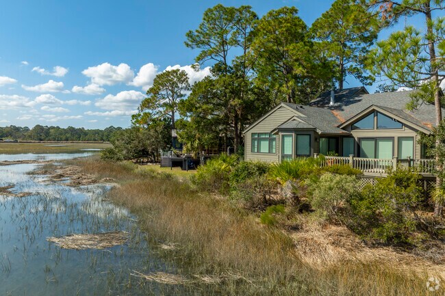 Many home owners in Moss Creek are able to look out on the beautiful views from their back door.