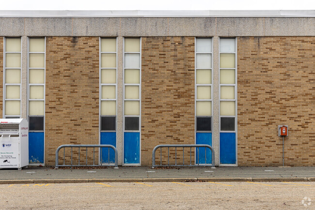 Bike racks available for students at the West Intermediate School in Wilmington, MA.