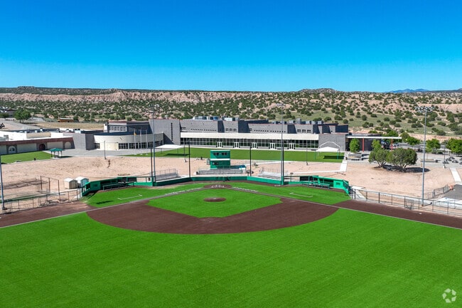 Pojoaque High School's baseball diamond.