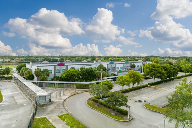 Overview of Crosspointe Elementary School in Old Boynton.