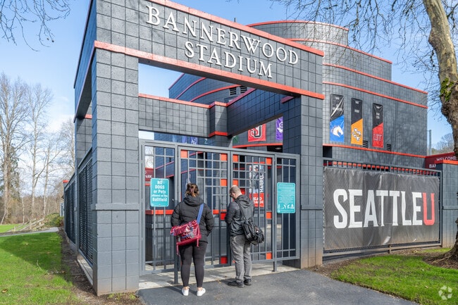 Bannerwood Stadium hosts Seattle University games in the heart of Woodridge.