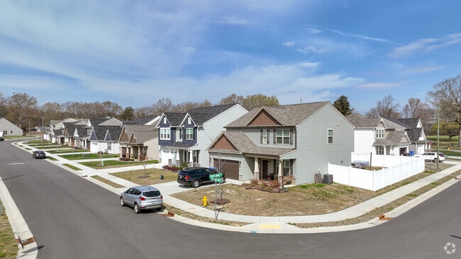Downtown Kernersville offers traditional suburban living, great for families.