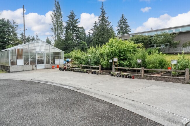 Students can learn about gardening in the greenhouse at Finn Hill Middle School.