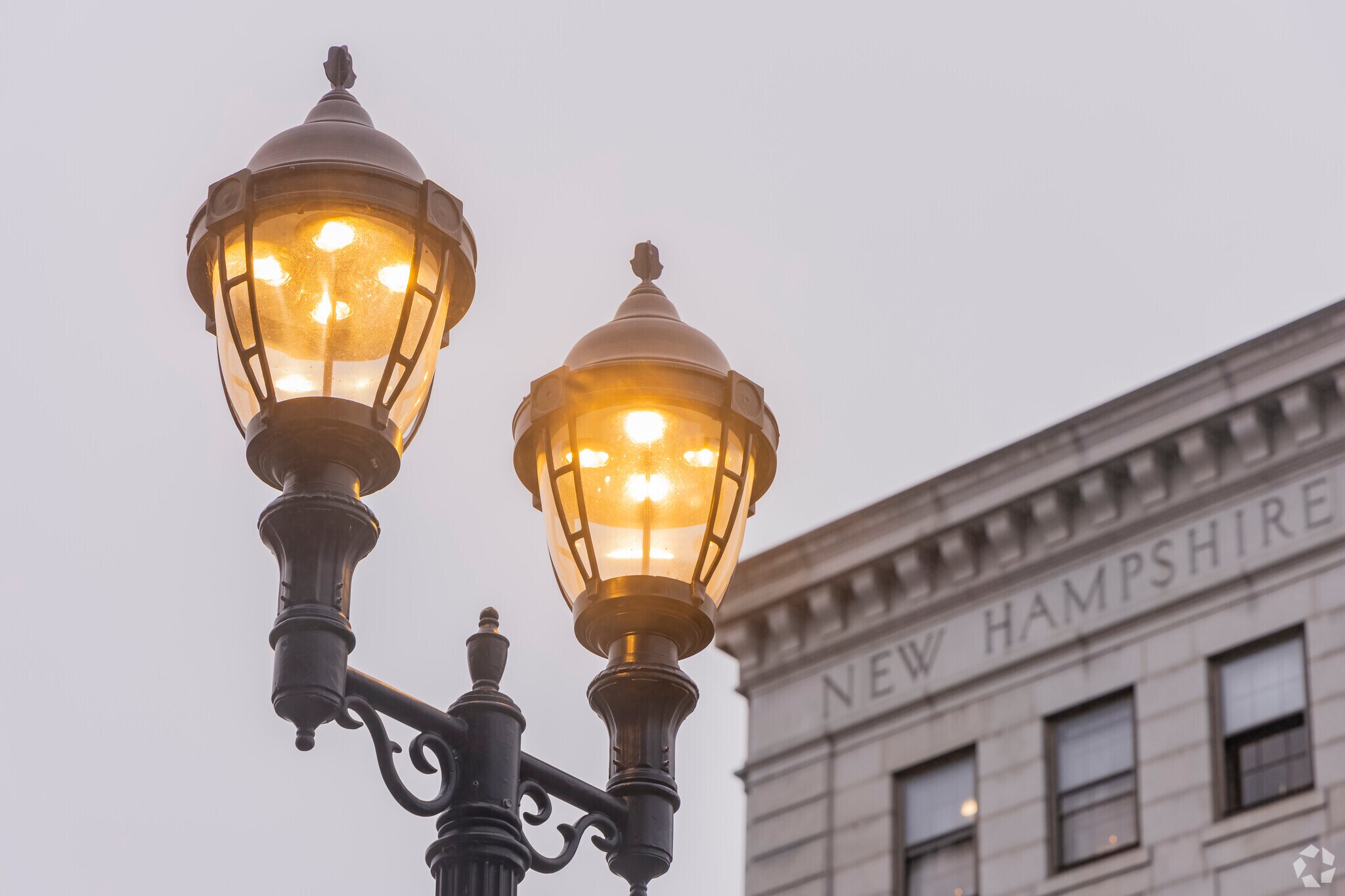 Along Main Street in Downtown Concord, you can find historic gas lamps, from a bygone era.