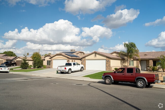 This row of homes basks in the afternoon sun on the southern end of Rexland Acres.