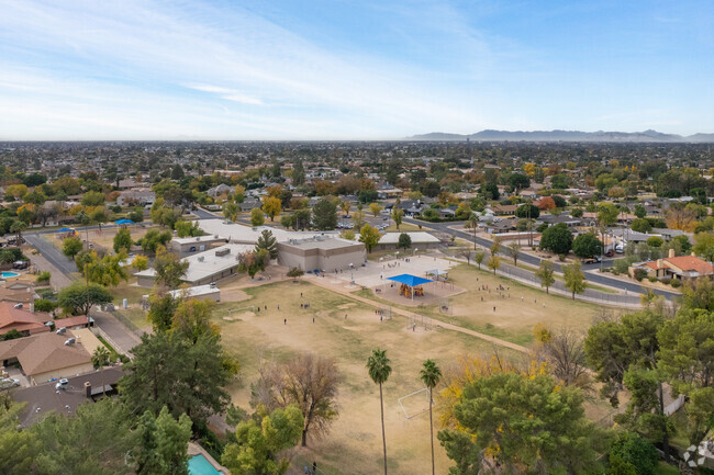 Hale Elementary in Mesa includes large fields for various outdoor activities and sports.